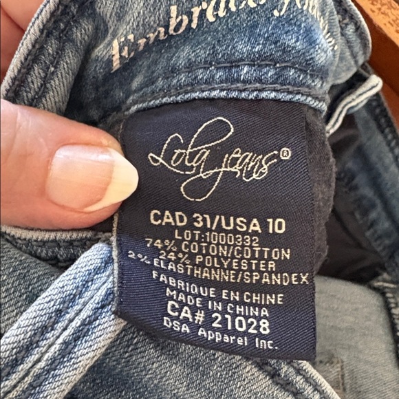 Lola jeans  denim  blue jeans  4-way stretch  skinny jeans  high rise  size 10 - Picture 14 of 15